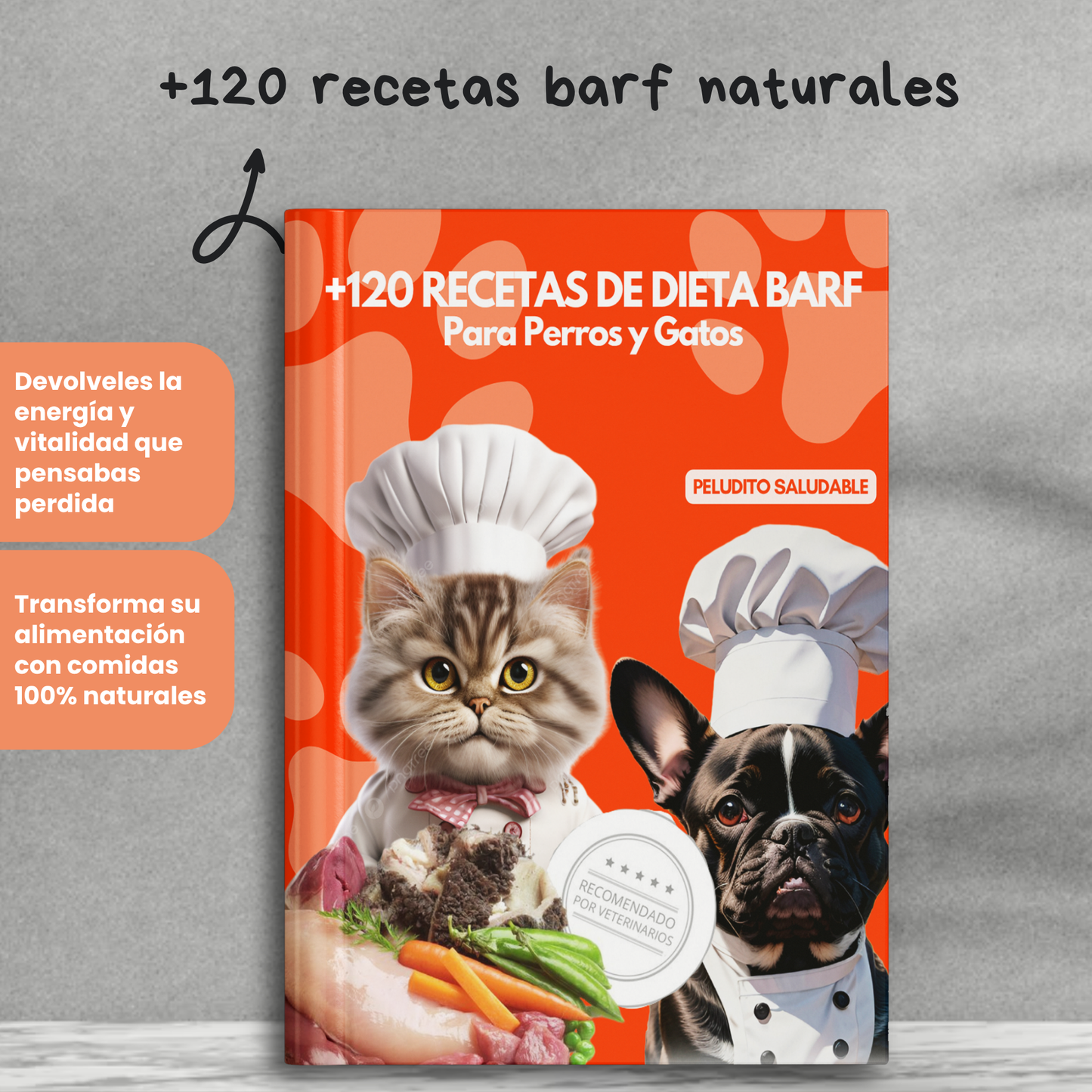 +120 Recetas de Dieta BARF Para PERROS y GATOS