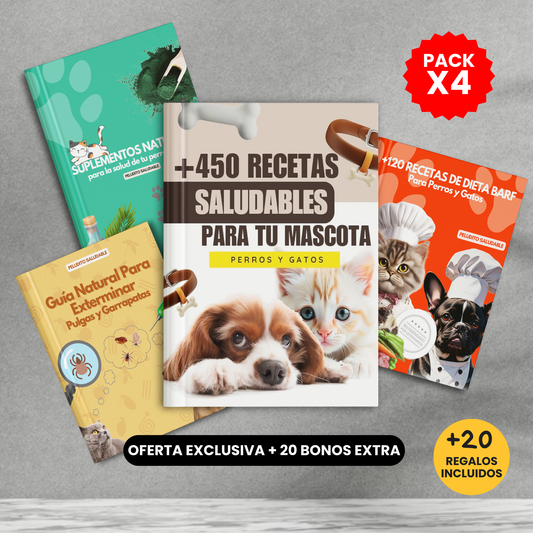 MEGA PACK +600 Recetas para el Bienestar de tu Mascota